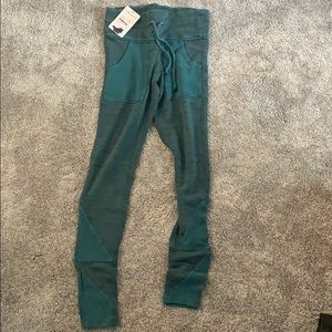 Turquoise pajama leggings